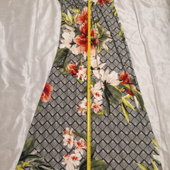 White House Black Market women's maxi multicolor floral sleeveless dress size M - Picture 5 of 7
